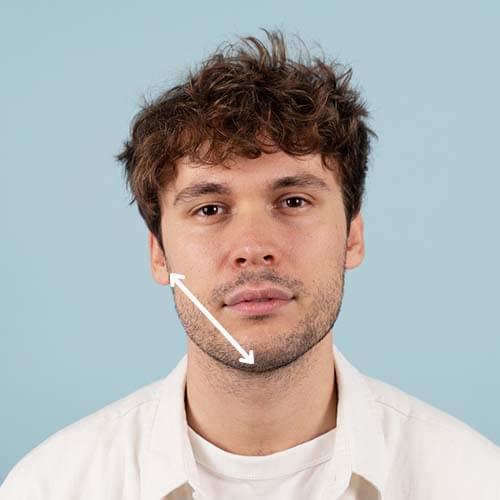 Lõualuu mõõtmine päikeseprillide jaoks