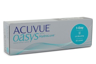 Acuvue Oasys 1-Day koos HydraLuxe'iga (30 läätse)