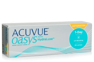 Acuvue Oasys 1-Day with HydraLuxe for Astigmatism 30 läätse