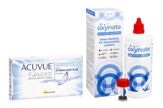Acuvue Oasys for Astigmatism (6 läätse) + Oxynate Peroxide 380 ml koos läätsekonteineriga