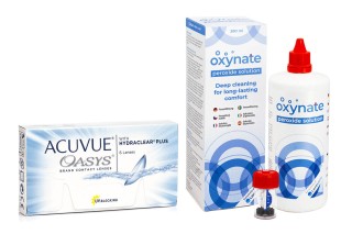 Acuvue Oasys (6 линз) + Oxynate Peroxide 380 мл с контейнером