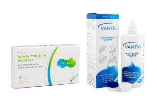 Lenjoy Monthly Comfort (6 линз) + Vantio Multi-Purpose 360 мл с контейнером