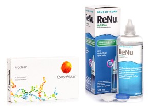 Proclear Compatibles Sphere CooperVision (6 läätse) + ReNu MultiPlus 360 ml koos läätsekonteineriga