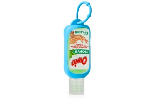 Silikoonhoidja + Owio käte desinfitseerimisvahend 50 ml